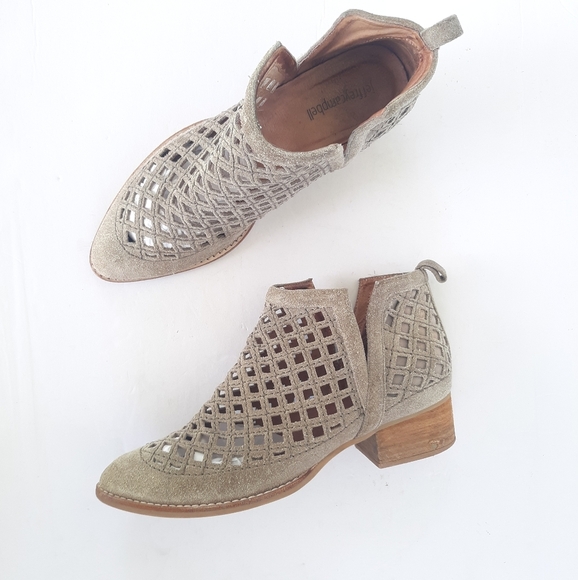 Jeffrey Campbell Taggart Perforated Leather Ankle Boot - Picture 2 of 12